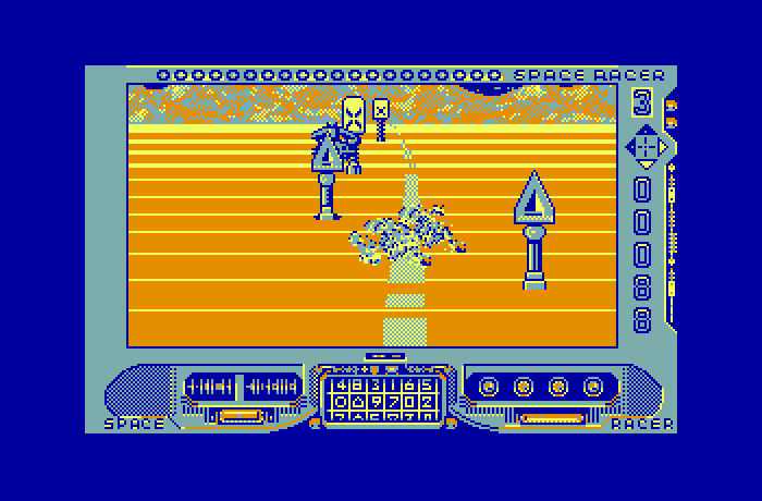Space Racer Thomson TO Screenshot: Crash, I'm hit!
