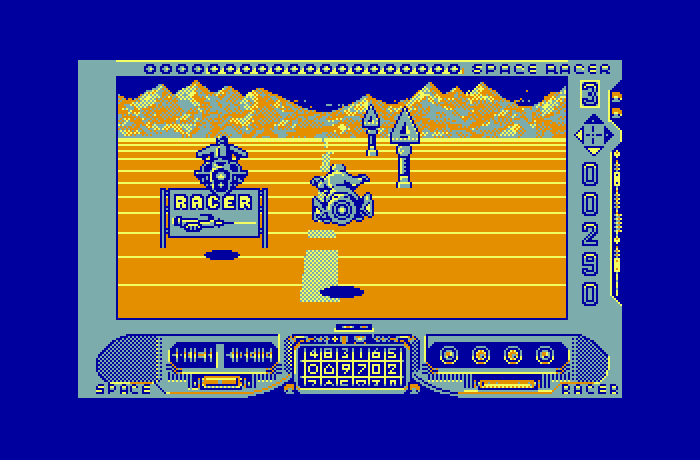 Space Racer Thomson TO Screenshot: Don't crash into the various obstacles!