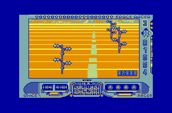 Space Racer Thomson TO Screenshot: Game over.