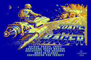 Space Racer for Thomson TO - Title screen.