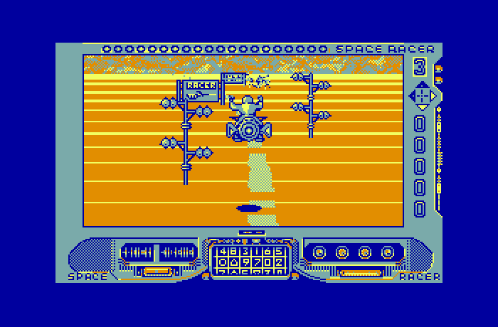 Space Racer Thomson MO Screenshot: First race completed!