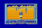 Space Racer for Thomson MO - Game start.