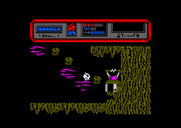 Starquake for Amstrad CPC - Walking down some platforms...