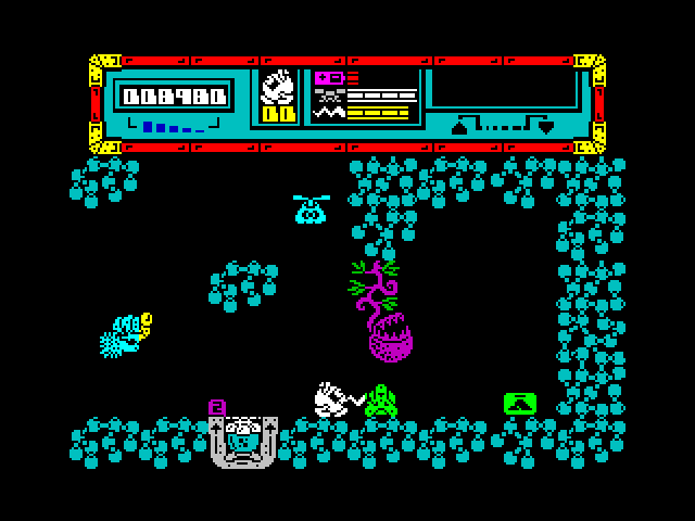 Starquake ZX Spectrum Screenshot: I stumbled across a dead end...