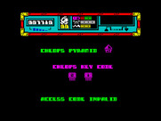 Starquake for ZX Spectrum - Access denied!