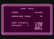 Starquake for Atari 8-bit - Game over.