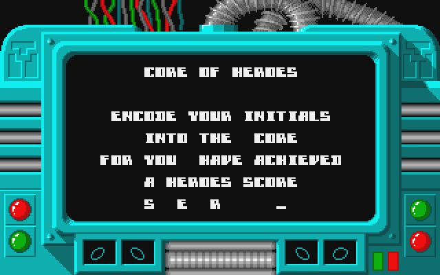 Starquake Atari ST Screenshot: A new high score!