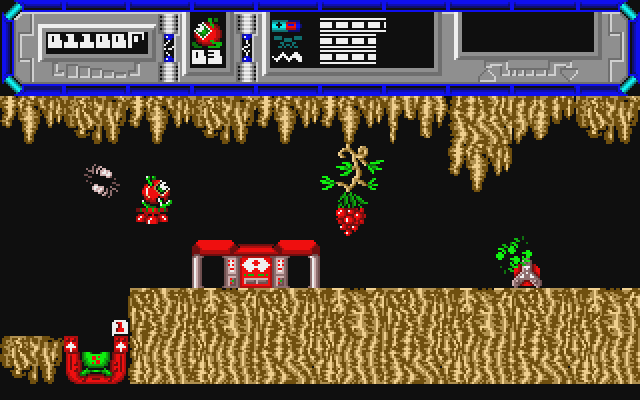 Starquake Atari ST Screenshot: A dead end?