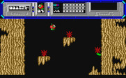 Starquake for Atari ST - Don't fall on the spikes, they're deadly!