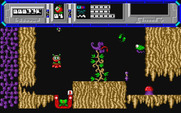 Starquake for Atari ST - That platform allows me to land or take off the flying device...