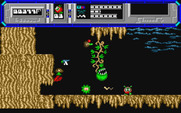 Starquake for Atari ST - Some opponents are difficult to avoid, so blast them if you can!