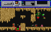 Starquake for Atari ST - Some screens are trickier than others to navigate...