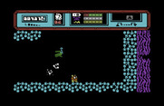 Starquake for Commodore 64 - Looks like a dead end, unless I have the flying device I should probably turn back...