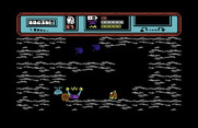 Starquake for Commodore 64 - Heading into a dangerous tunnel...