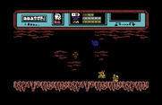 Starquake for Commodore 64 - You can shoot enemies, or simply try to avoid them.