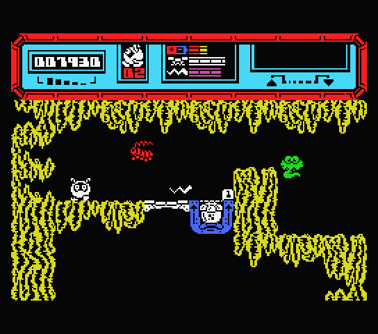 Starquake MSX Screenshot: A dead end!