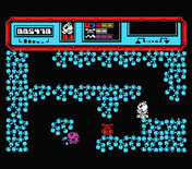 Starquake for MSX - Navigating the maze-like planet...