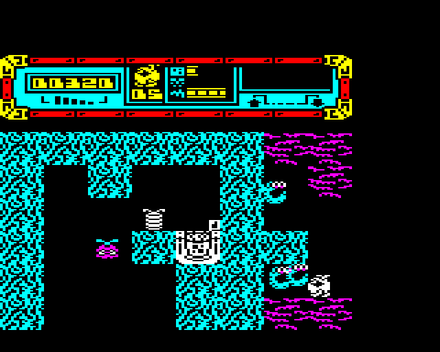 Starquake BBC Micro Screenshot: A dead end!