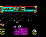Starquake for BBC Micro - Game start.