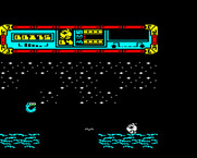 Starquake for BBC Micro - Firing at an opponent.