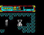Starquake for BBC Micro - Lifting myself up to the next platform...
