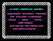Starquake for Tatung Einstein - Flight computer report...