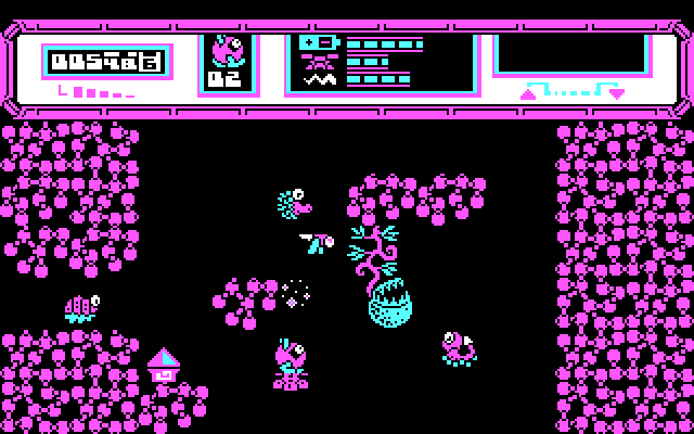 Starquake IBM PC/Compatibles Screenshot: Found something useful!