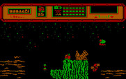 Starquake for IBM PC/Compatibles - The starting location.