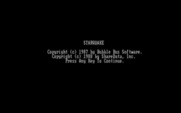 Starquake for IBM PC/Compatibles - Copyright screen.