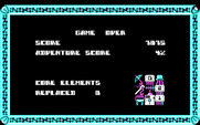 Starquake for IBM PC/Compatibles - Game over.
