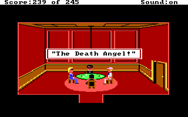 Police Quest: In Pursuit of the Death Angel IBM PC/Compatibles Screenshot: Introducing the Death Angel!