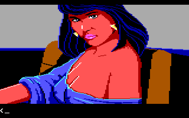 Police Quest: In Pursuit of the Death Angel IBM PC/Compatibles Screenshot: Time to issue a traffic citation!
