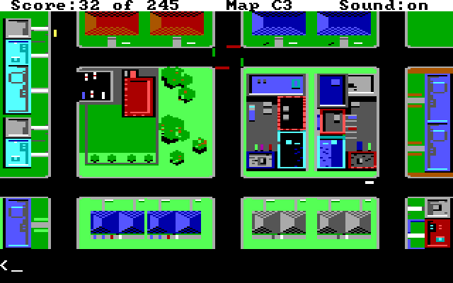 Police Quest: In Pursuit of the Death Angel IBM PC/Compatibles Screenshot: Time to start patrolling!