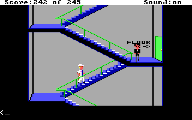 Police Quest: In Pursuit of the Death Angel IBM PC/Compatibles Screenshot: Undercover, following the Death Angel...