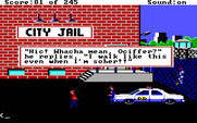 Police Quest: In Pursuit of the Death Angel for IBM PC/Compatibles - Off to the city jail...