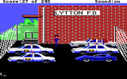 Police Quest: In Pursuit of the Death Angel for IBM PC/Compatibles - Here's the parking lot; I'll need to find my car and inspect it.