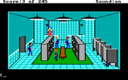 Police Quest: In Pursuit of the Death Angel for IBM PC/Compatibles - Entering the locker room.