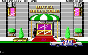 Police Quest: In Pursuit of the Death Angel for IBM PC/Compatibles - Arriving at a hotel in disguise...