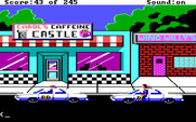 Police Quest: In Pursuit of the Death Angel for IBM PC/Compatibles - Arriving at Carol's Caffeine Castle...
