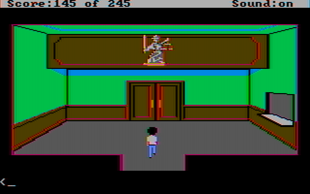 Police Quest: In Pursuit of the Death Angel IBM PC/Compatibles Screenshot: Courthouse lobby.