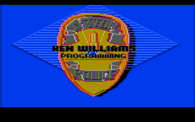 Police Quest: In Pursuit of the Death Angel IBM PC/Compatibles Screenshot: One of the credits screens.