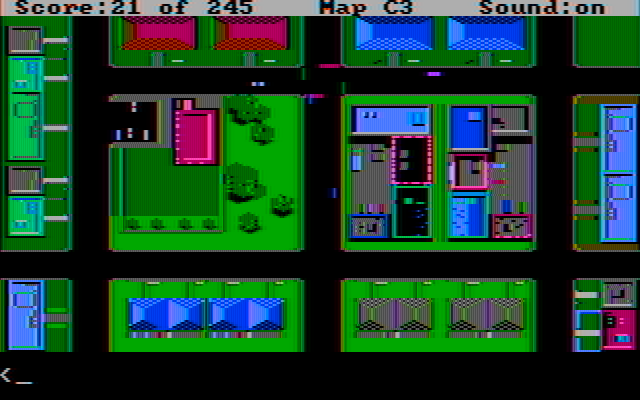Police Quest: In Pursuit of the Death Angel IBM PC/Compatibles Screenshot: Time to start patrolling!