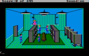 Police Quest: In Pursuit of the Death Angel for IBM PC/Compatibles - Entering the shower room.