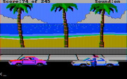 Police Quest: In Pursuit of the Death Angel for IBM PC/Compatibles - Pulling over a suspected drunk driver...