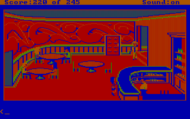 Police Quest: In Pursuit of the Death Angel IBM PC/Compatibles Screenshot: The bar...can that bartender help?