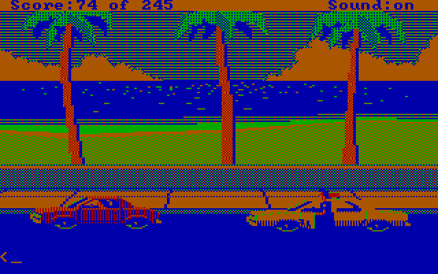 Police Quest: In Pursuit of the Death Angel IBM PC/Compatibles Screenshot: Pulled over a suspected drunk driver.