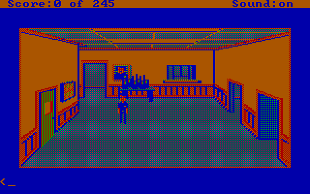 Police Quest: In Pursuit of the Death Angel IBM PC/Compatibles Screenshot: Game start.