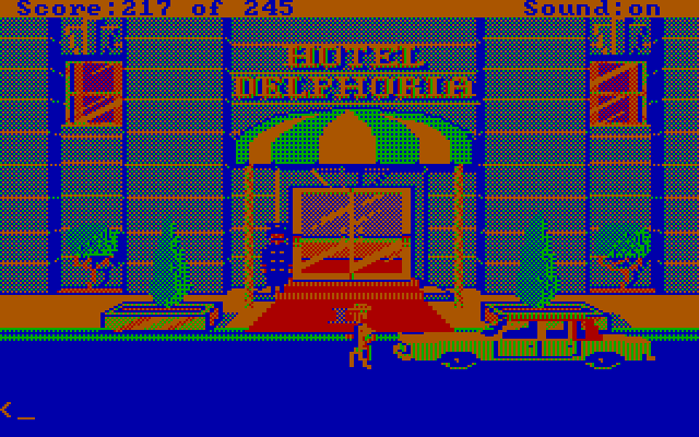 Police Quest: In Pursuit of the Death Angel IBM PC/Compatibles Screenshot: It's time to go undercover!