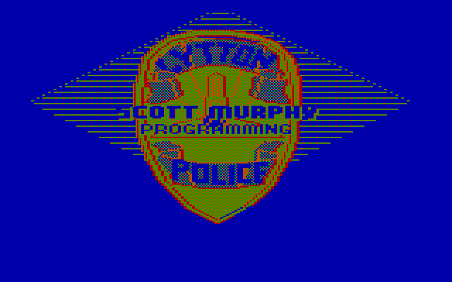 Police Quest: In Pursuit of the Death Angel IBM PC/Compatibles Screenshot: One of the credits screens.