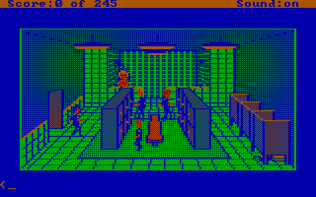 Police Quest: In Pursuit of the Death Angel IBM PC/Compatibles Screenshot: Walking into the locker room...